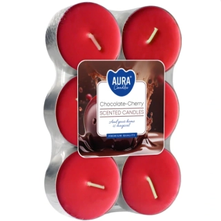 Bispol čajové svíčky maxi chocolate - cherry 6ks