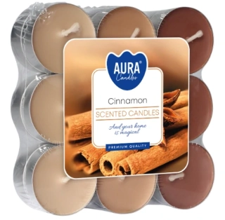 Bispol čajové svíčky Cinnamon (skořice) 18ks